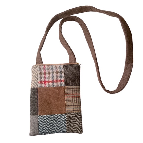 HANNA HATS➕Donegal Tweed Patchwork Bag - Picture 2 of 8